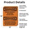 Signmission Private Property No Sitting On The Steps OSHA Warning Sign, Aluminum, 12in W x 18in L, 2PK OS-2PACK-WS-A-1218-L-12778 - alternate 3